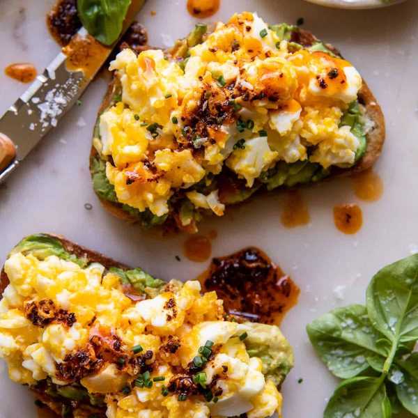 Dad's Easy Cheesy Eggs With Chili Butter