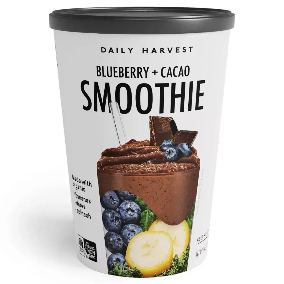 dailey harvest blueberry and cacao smoothie