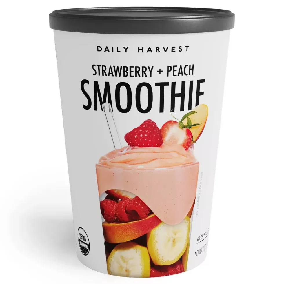 daily harvest strawberry and peach smoothie