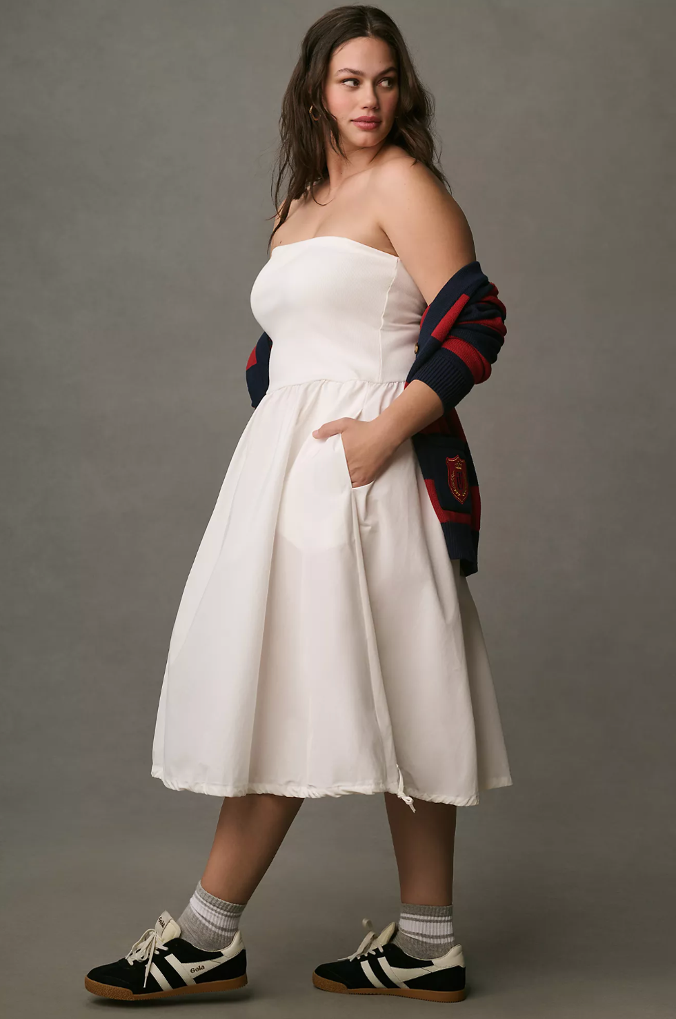 Daily Practice by Anthropologie Strapless Midi Dress