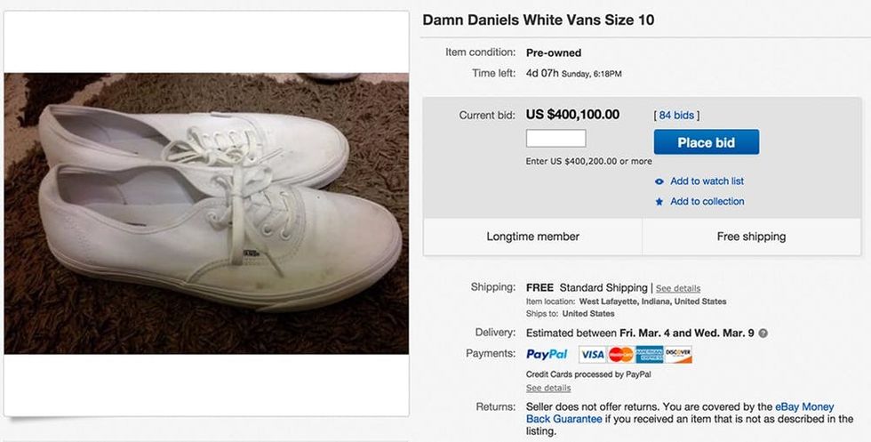 damn daniel white vans