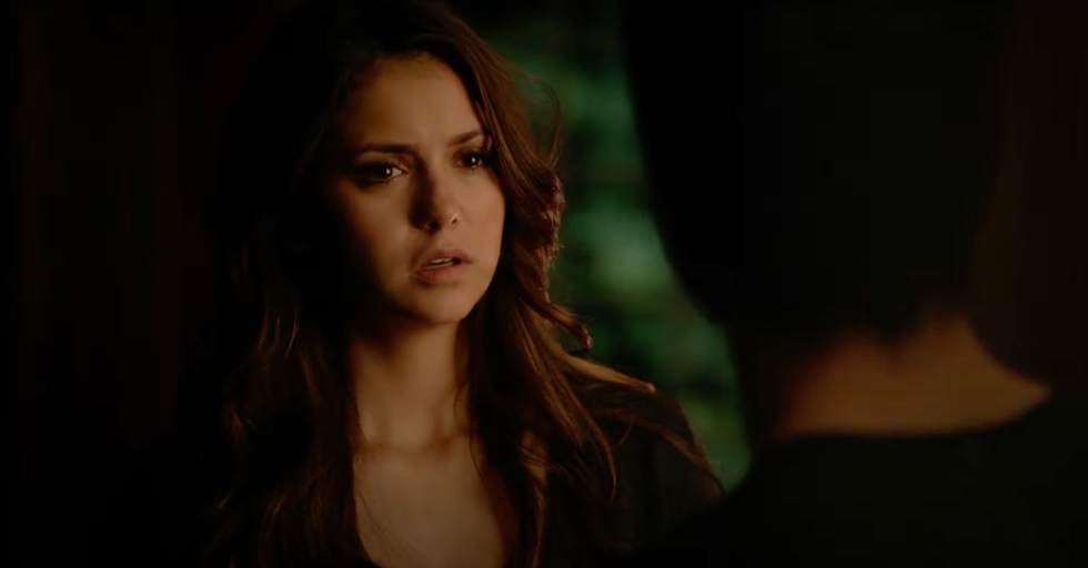 Damon and Elena from The Vampire Diaries