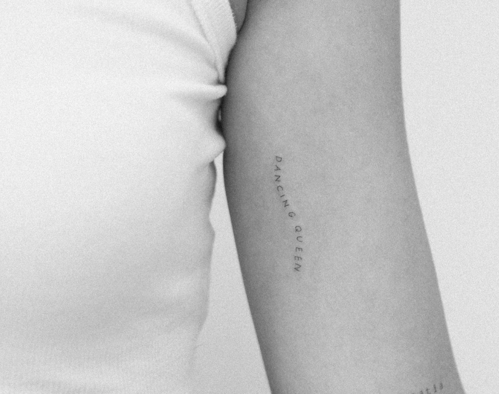 Dancing queen tattoo