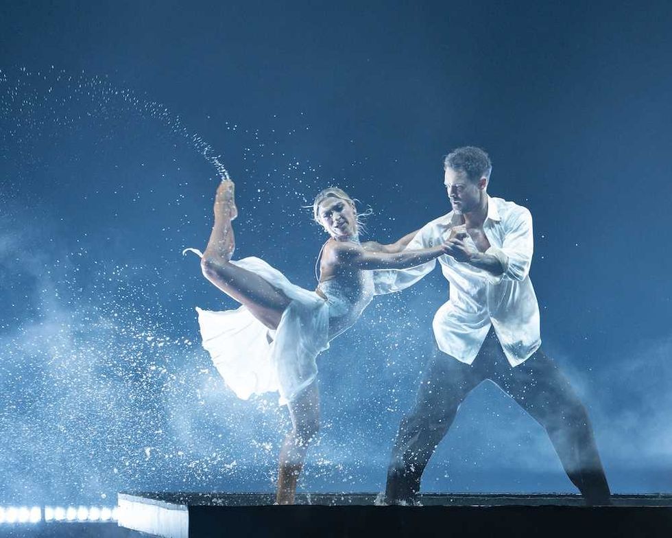 Daniella Karagach and Dylan Efron on the Dancing with the Stars finale