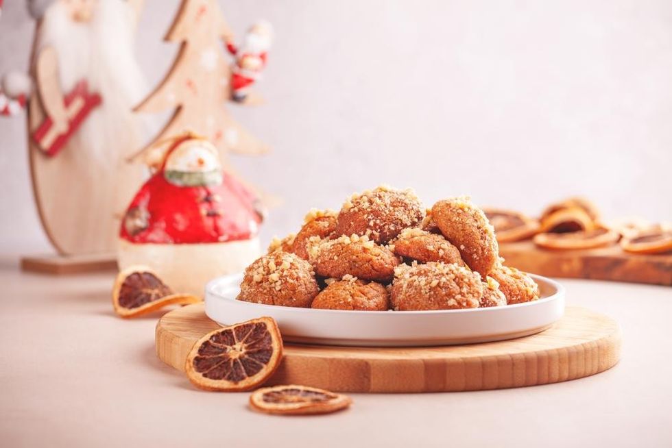 Dark Chocolate and Olive Oil Melomakarona