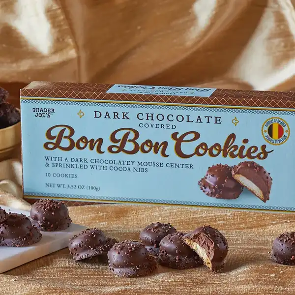 Dark Chocolate Covered Bon Bon Cookies
