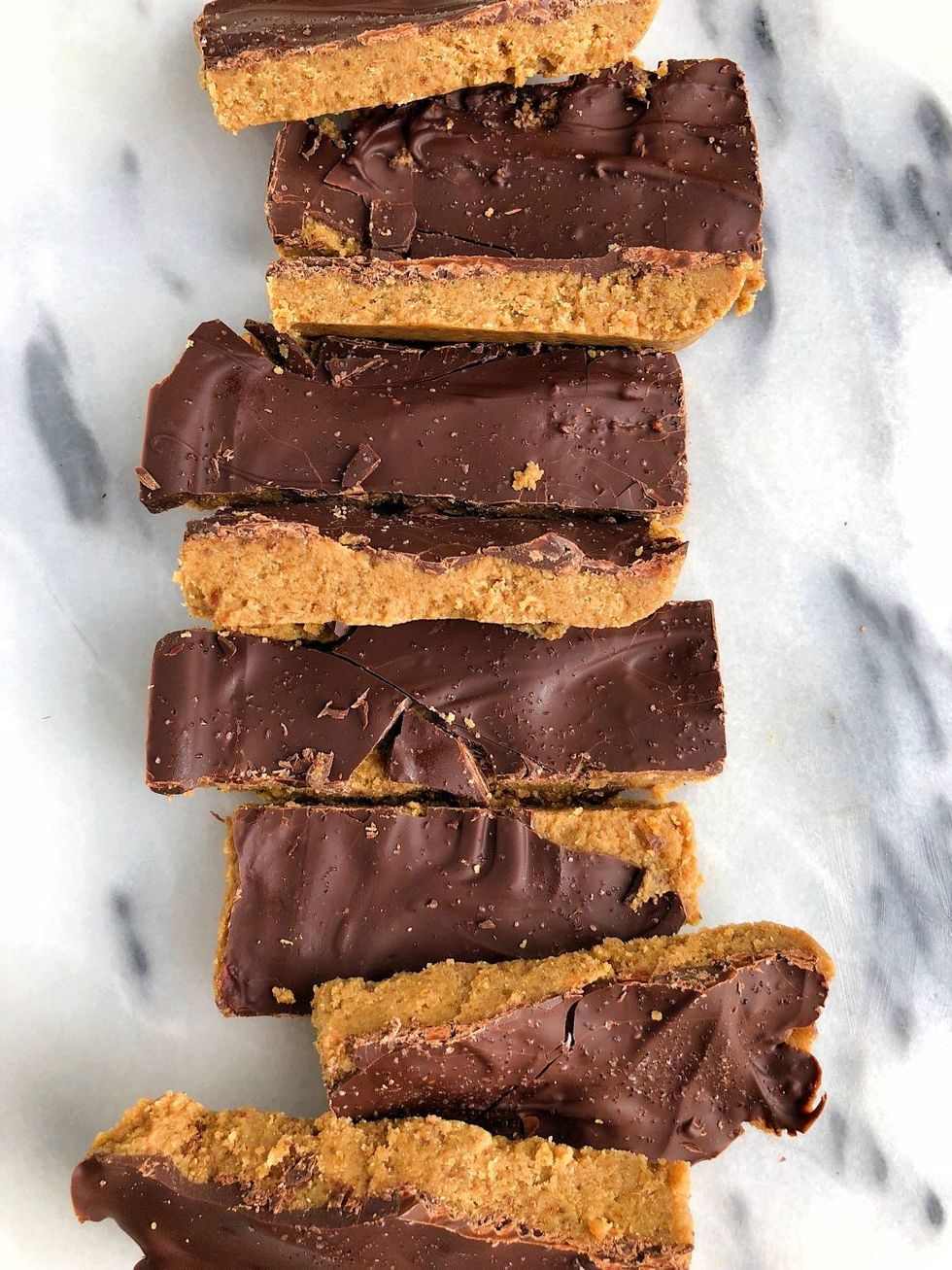 Dark Chocolate Tahini Freezer Bars tahini dessert recipe