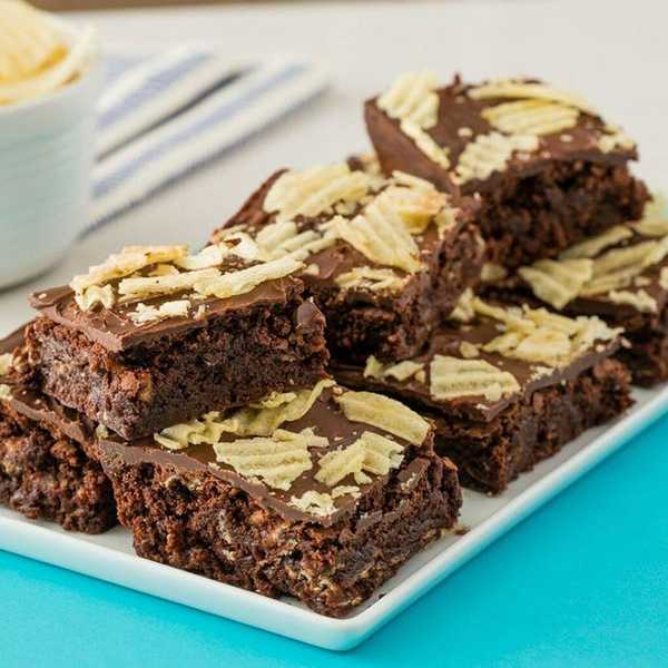 Decadent Potato Chip Brownies