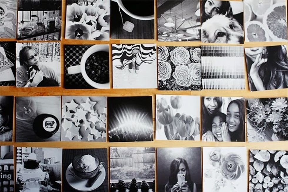 Decide on what placement you\u2019d like to the put the photo prints in for the month.