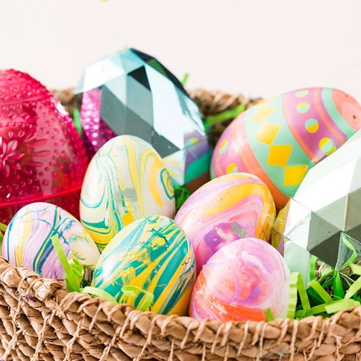 decorate easter eggs with nail polish