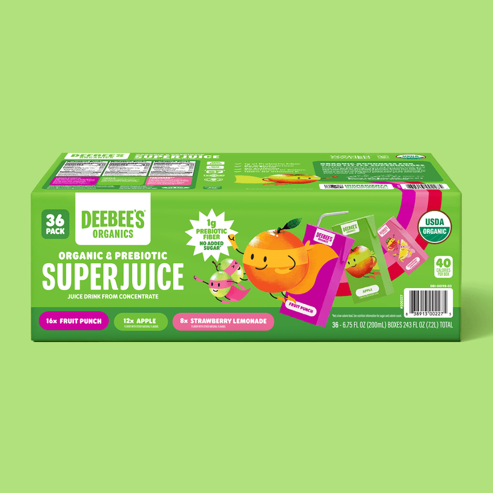DeeBee\u2019s Organics SuperJuice Prebiotic Juice Boxes