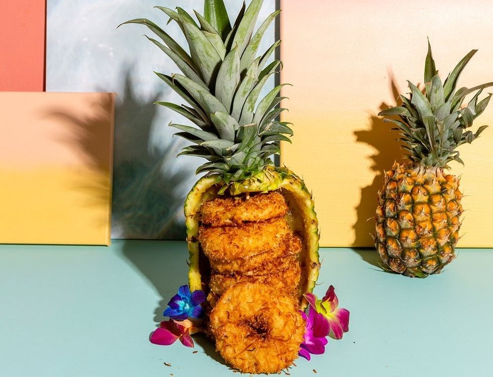 Deep-Fried Pineapple Rings