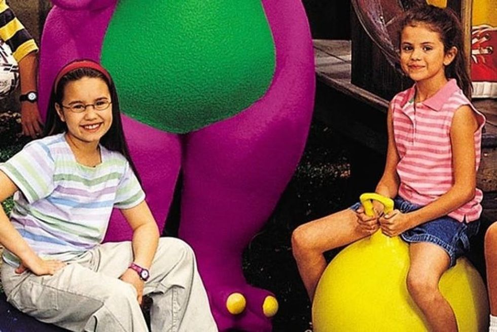 Demi Lovato And Selena Gomez On Barney And Friends