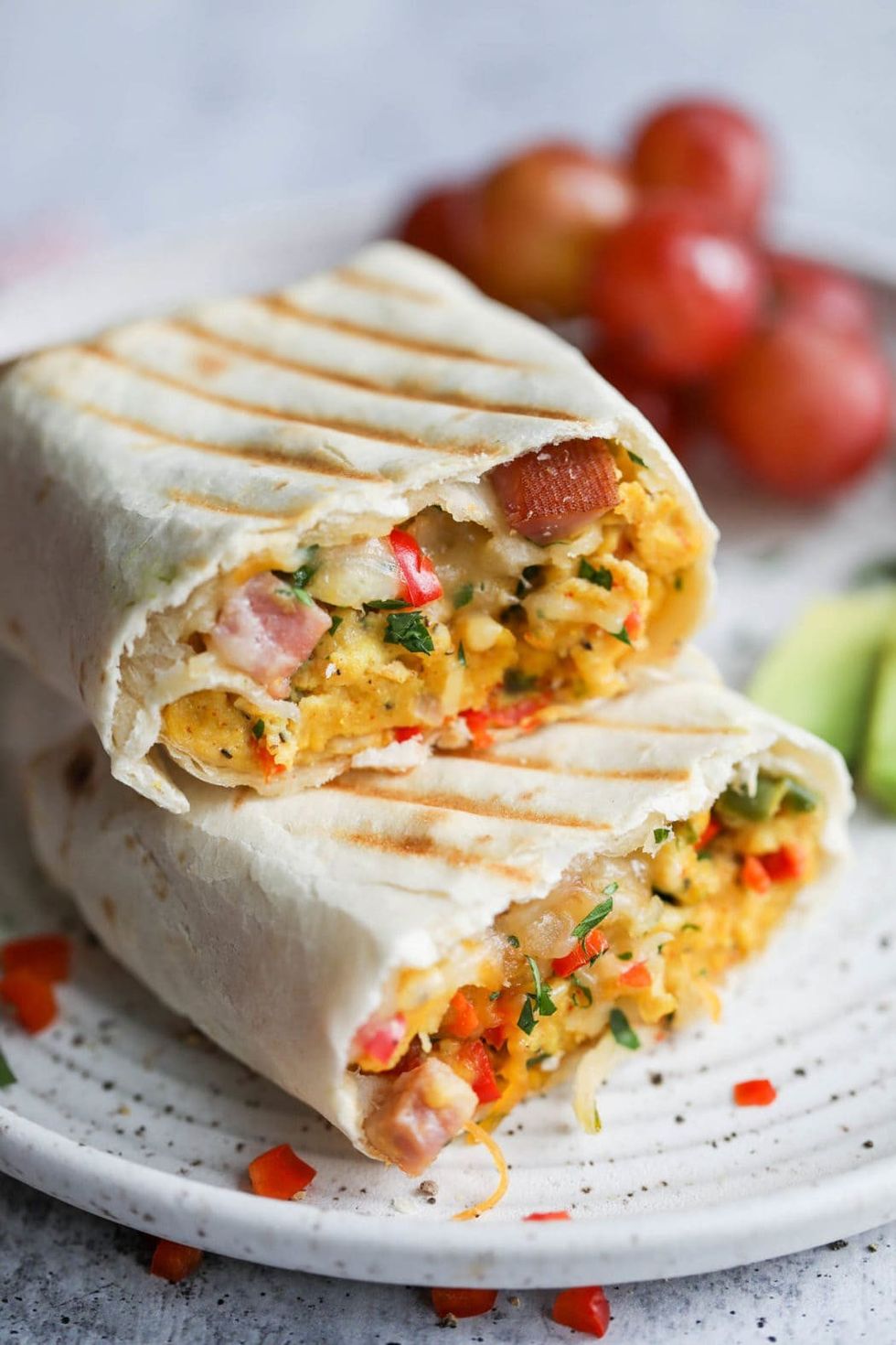 Denver Omelet Breakfast Burritos