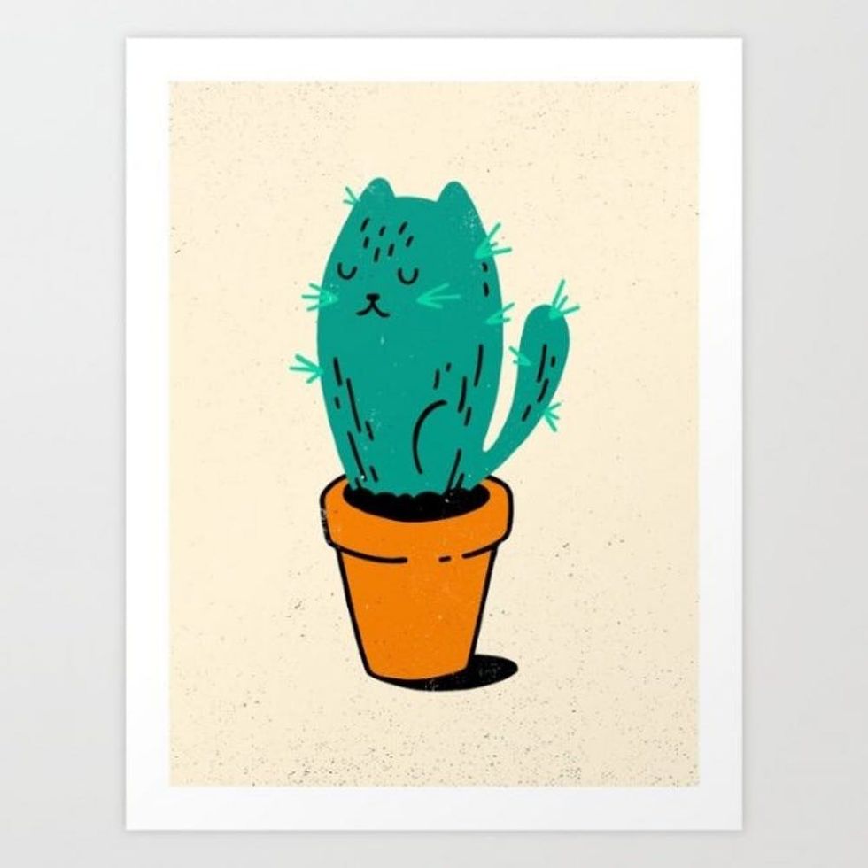 Derek Eads "Cat-tus" Wall Art Print