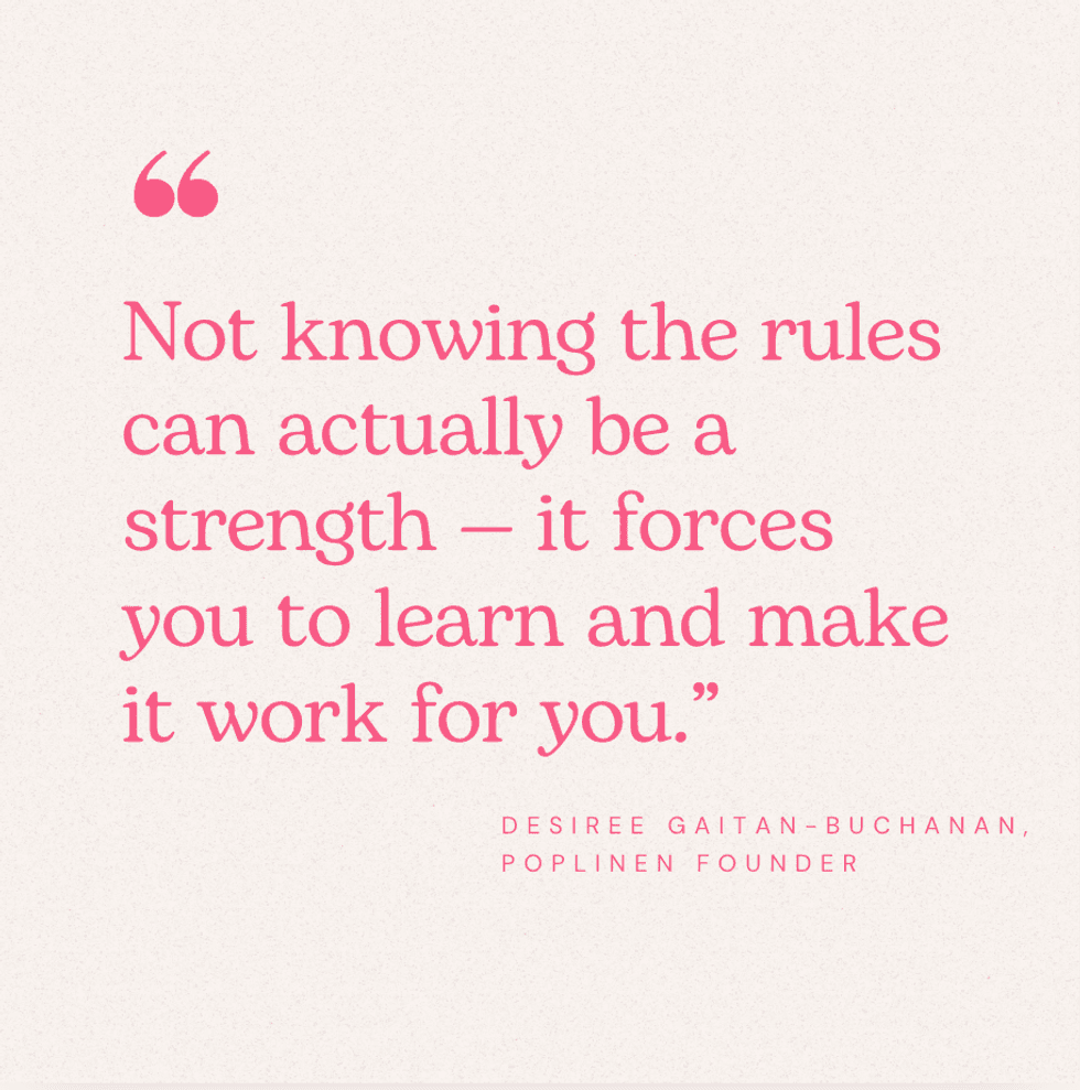 Desiree Gaitan-Buchanan, founder of PopLinen