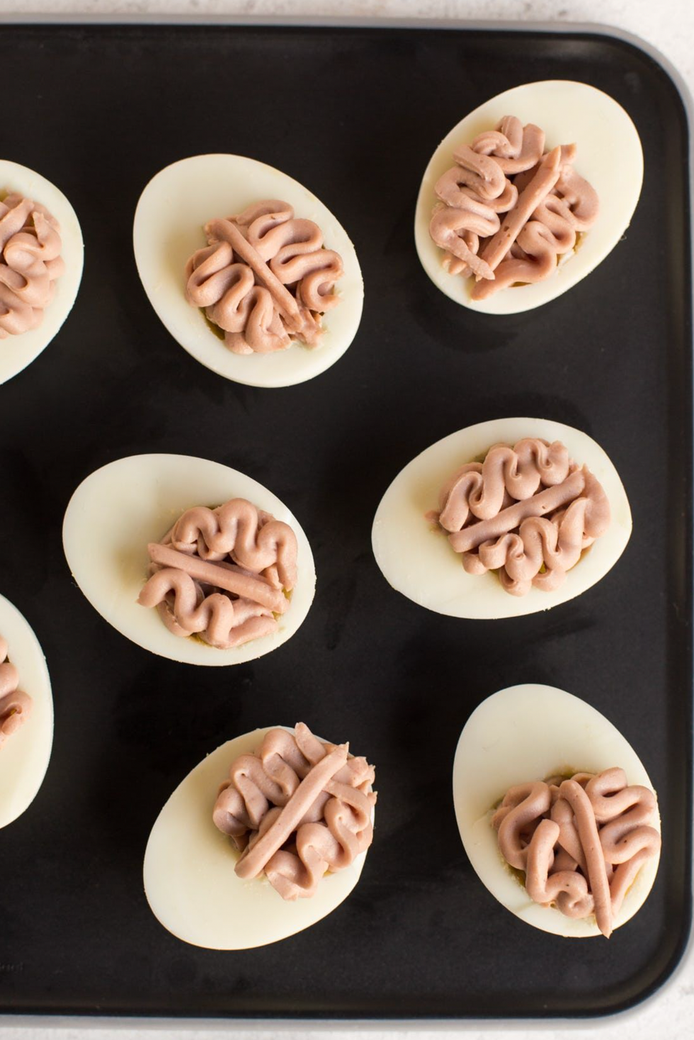 deviled egg brains