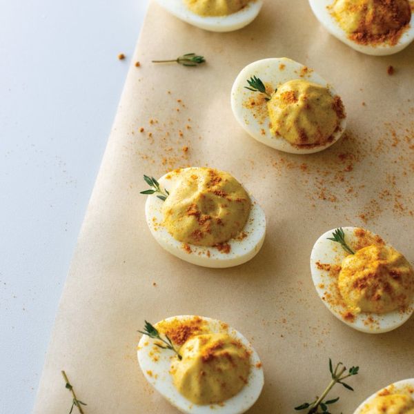 Deviled Eggs with Pumpkin