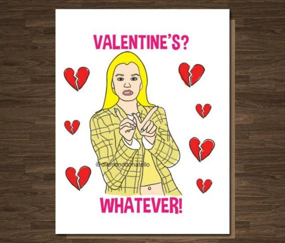 Diamond Donatello Clueless Anti-Valentine's Day Card