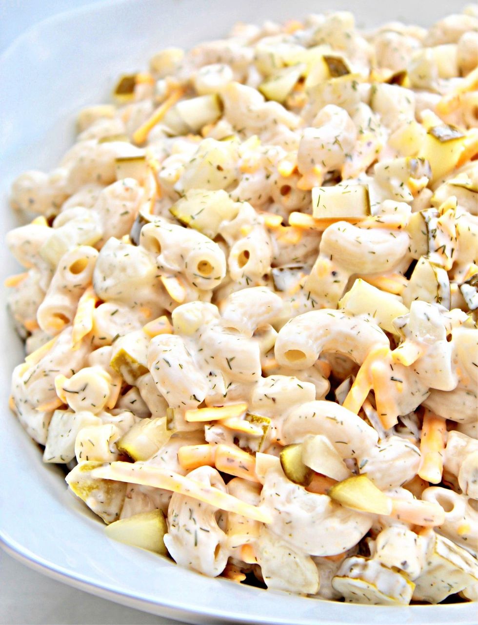 Dill Pickle Pasta Salad