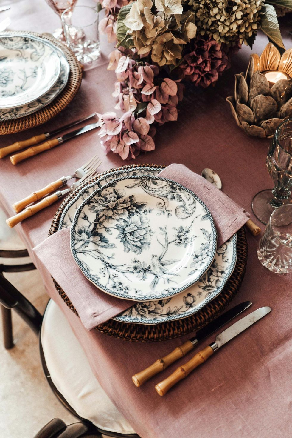 dinner party themes blush