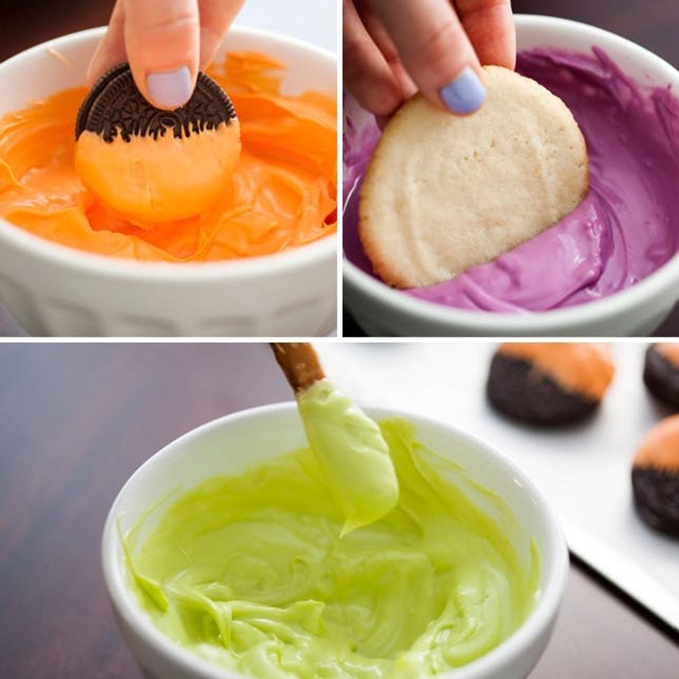 Dipped Cookies + Pretzels