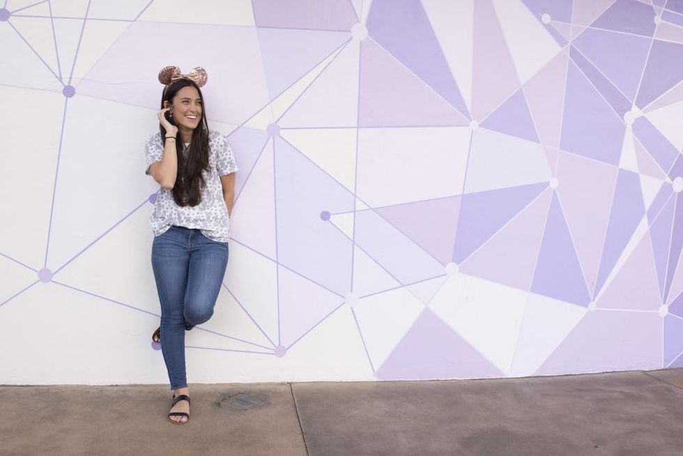 disney purple wall