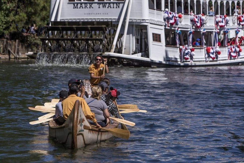 disneyland Davy Crockett's Explorer Canoes