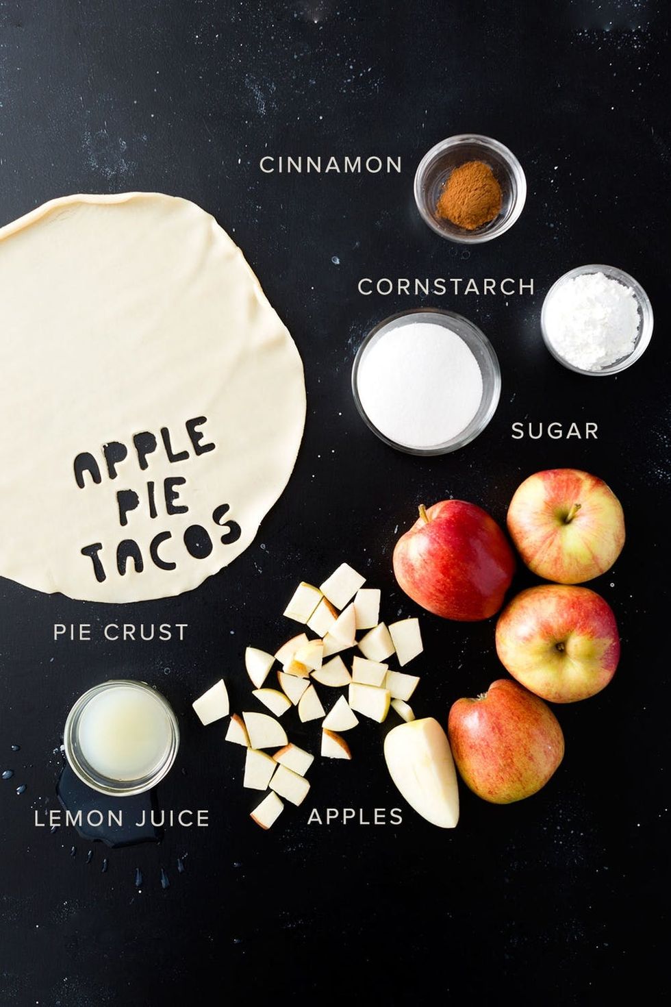 DIY Apple Pie Tacos Recipe Ingredients