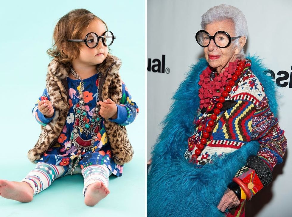 DIY Baby Iris Apfel Halloween Costume