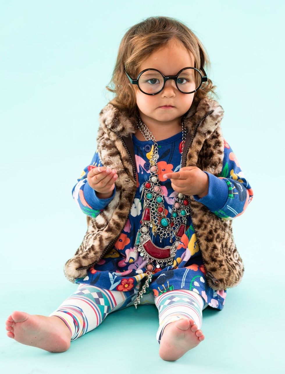 DIY Baby Iris Apfel Halloween Costume