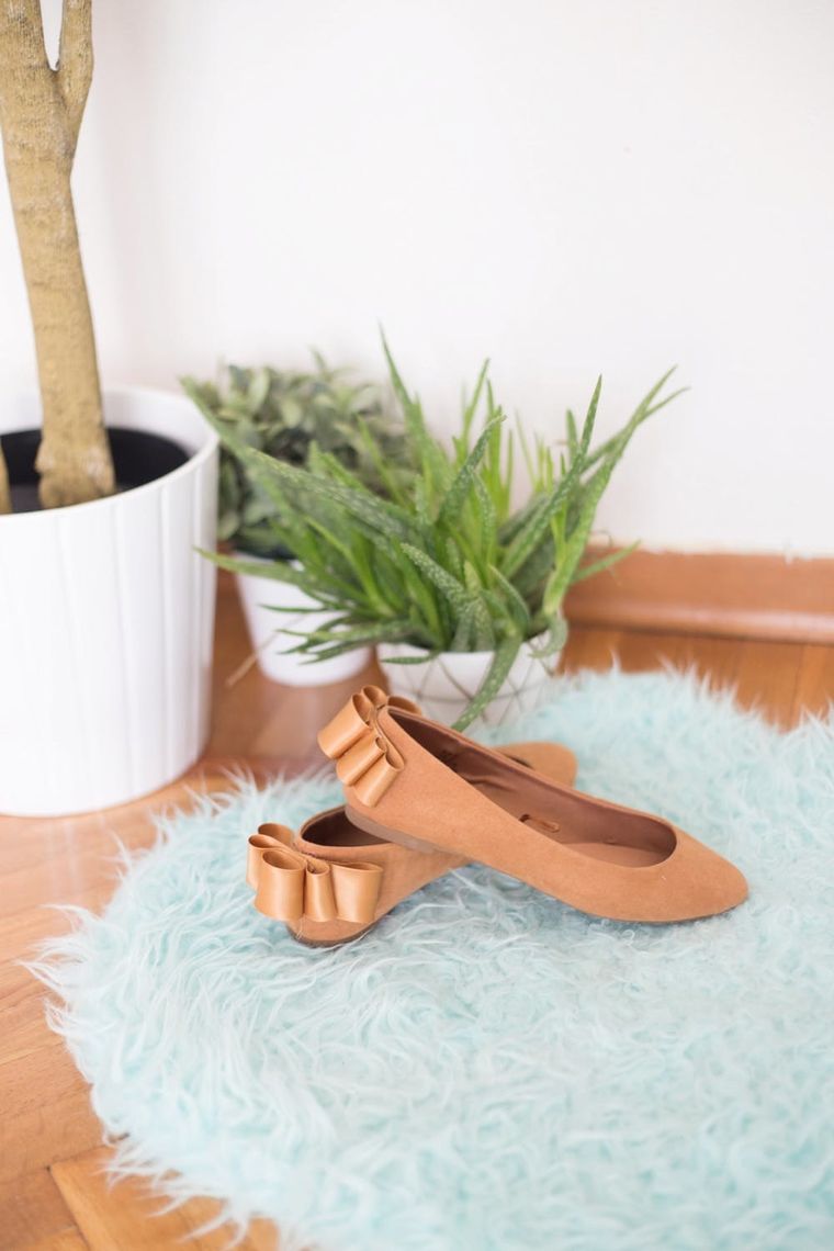 Ready for Springtime With These Easy DIY Nude Ballet Shoes - Brit + Co