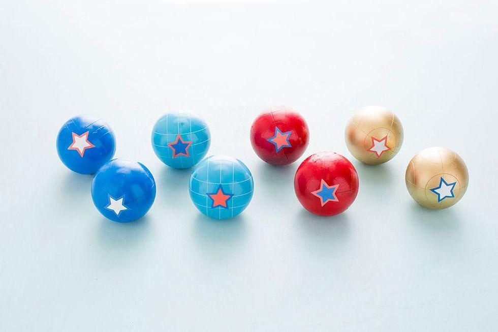 DIY Bocce Balls outdoor games