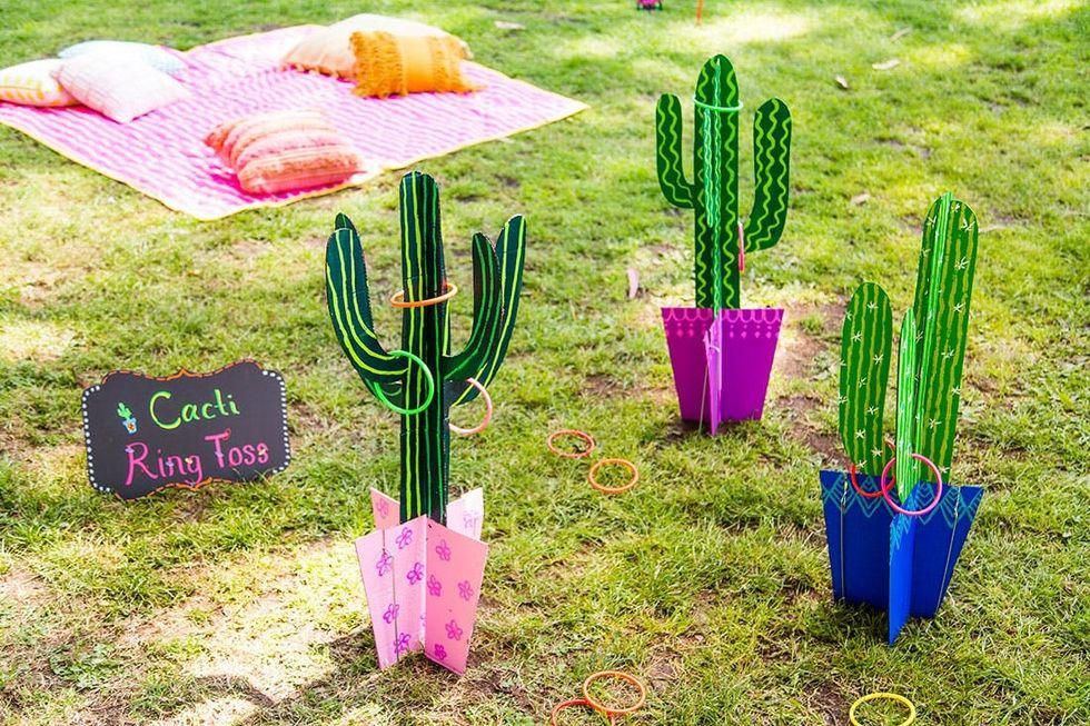 DIY Cactus Ring Toss