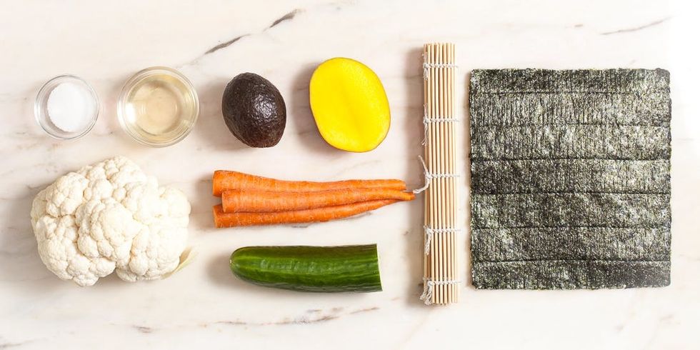 diy cauliflower rice sushi recipe