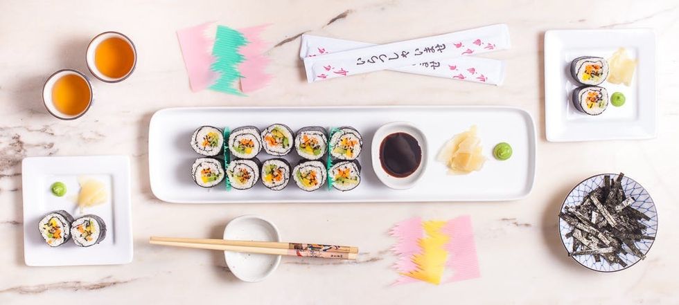 diy cauliflower rice sushi recipe