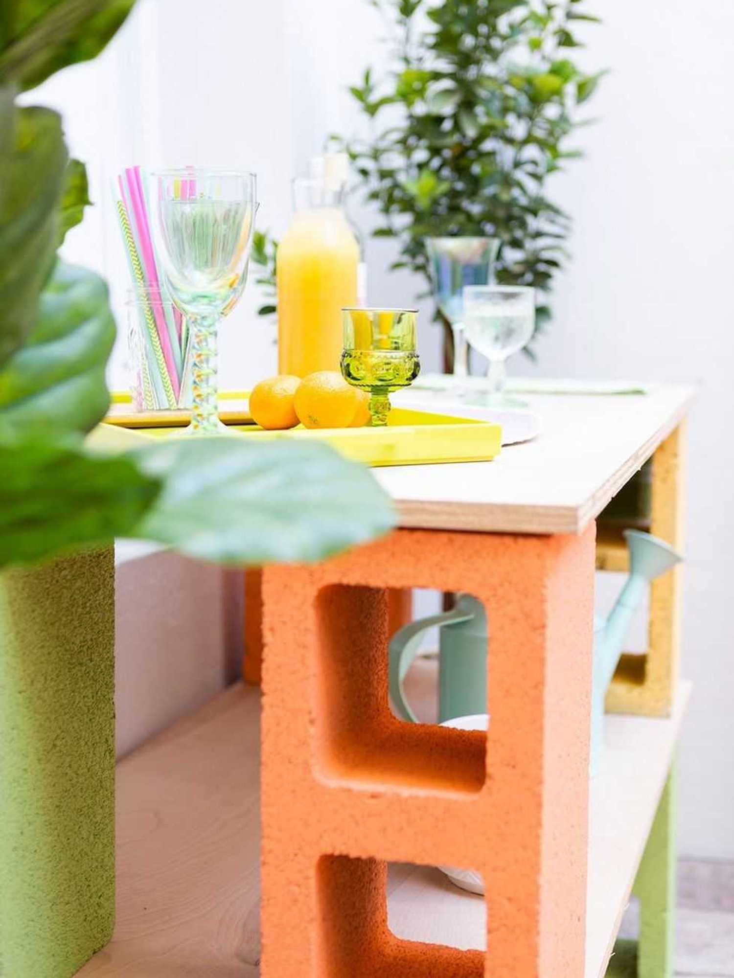DIY Cinder Block Bar