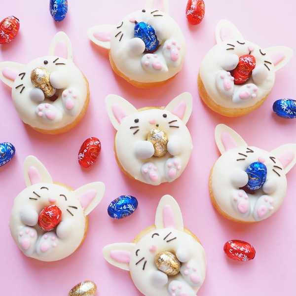 DIY Easter Bunny Donuts
