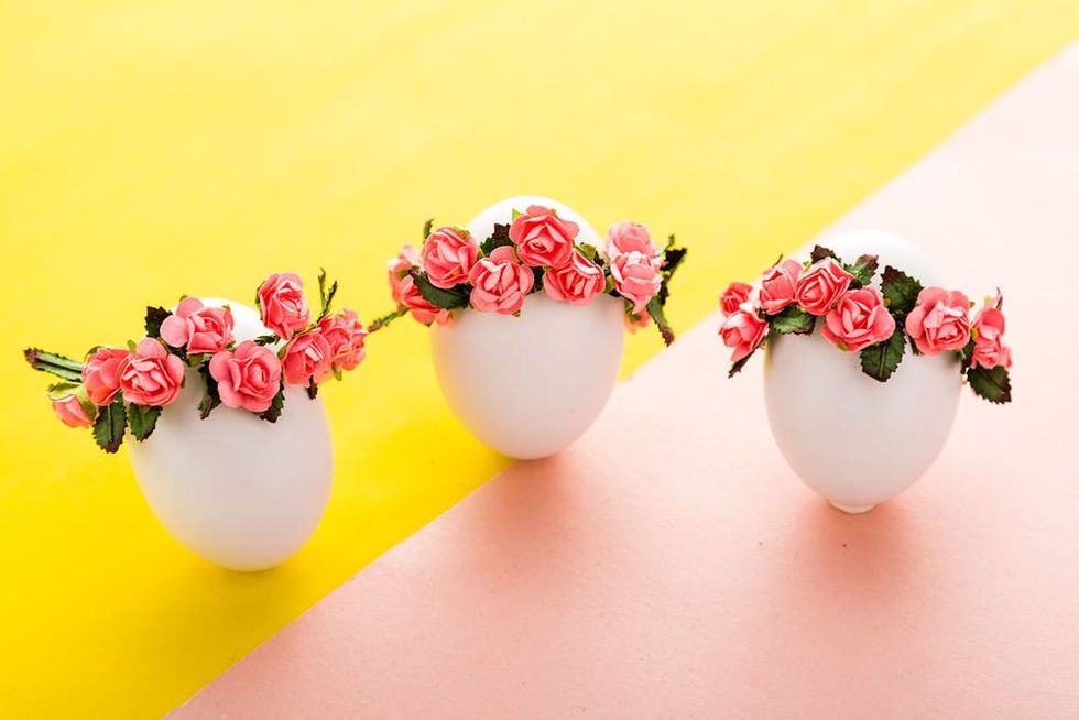 DIY Easter Egg Floral Crowns