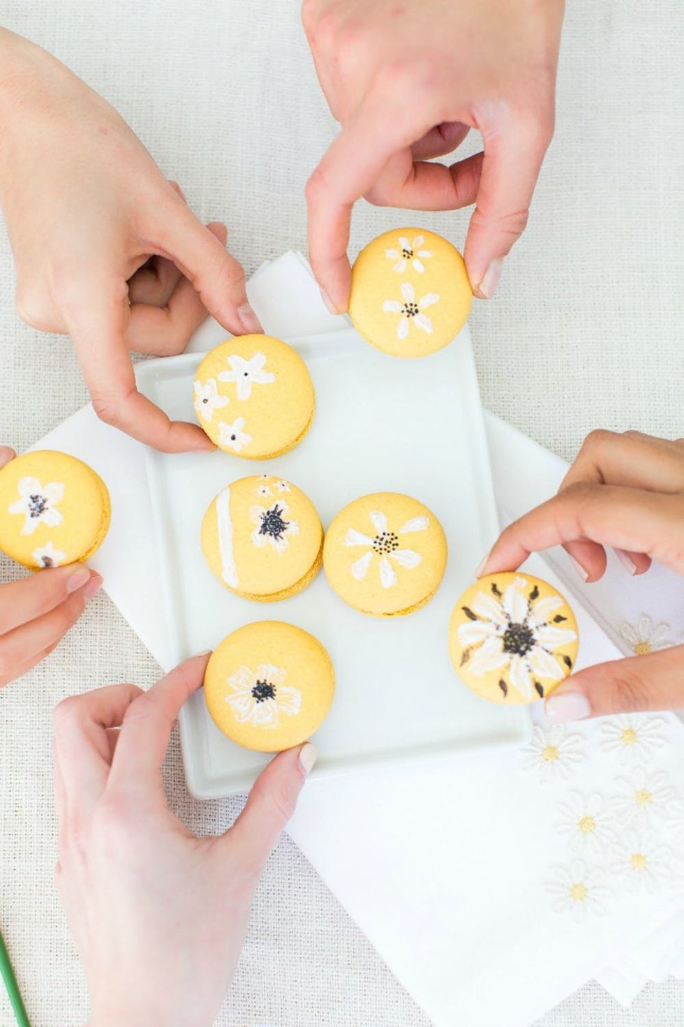 DIY Easter Wildflower Macarons Recipe Easter Treats and easter dessert recipes