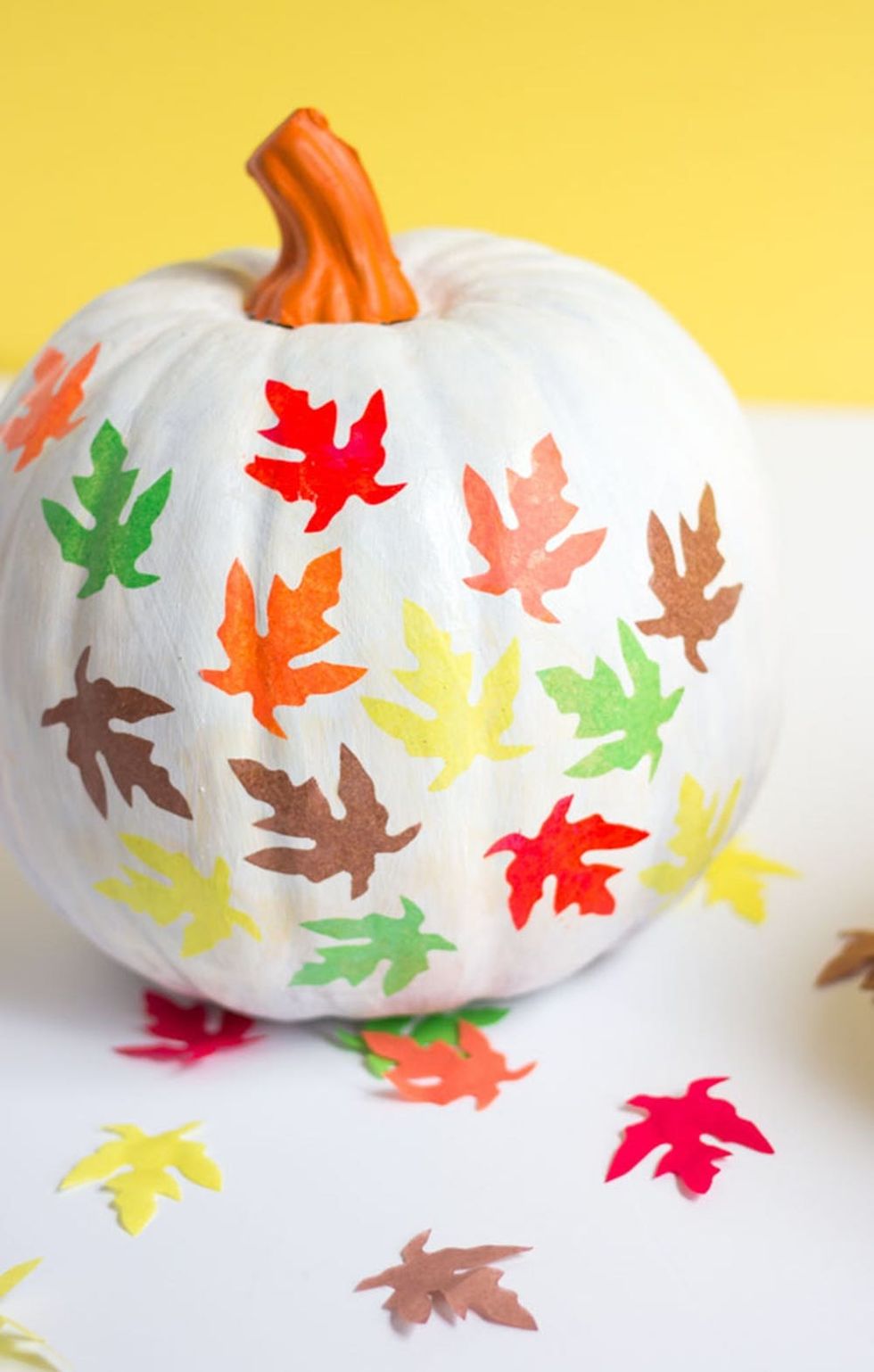 DIY Fall Leaf Pumpkins