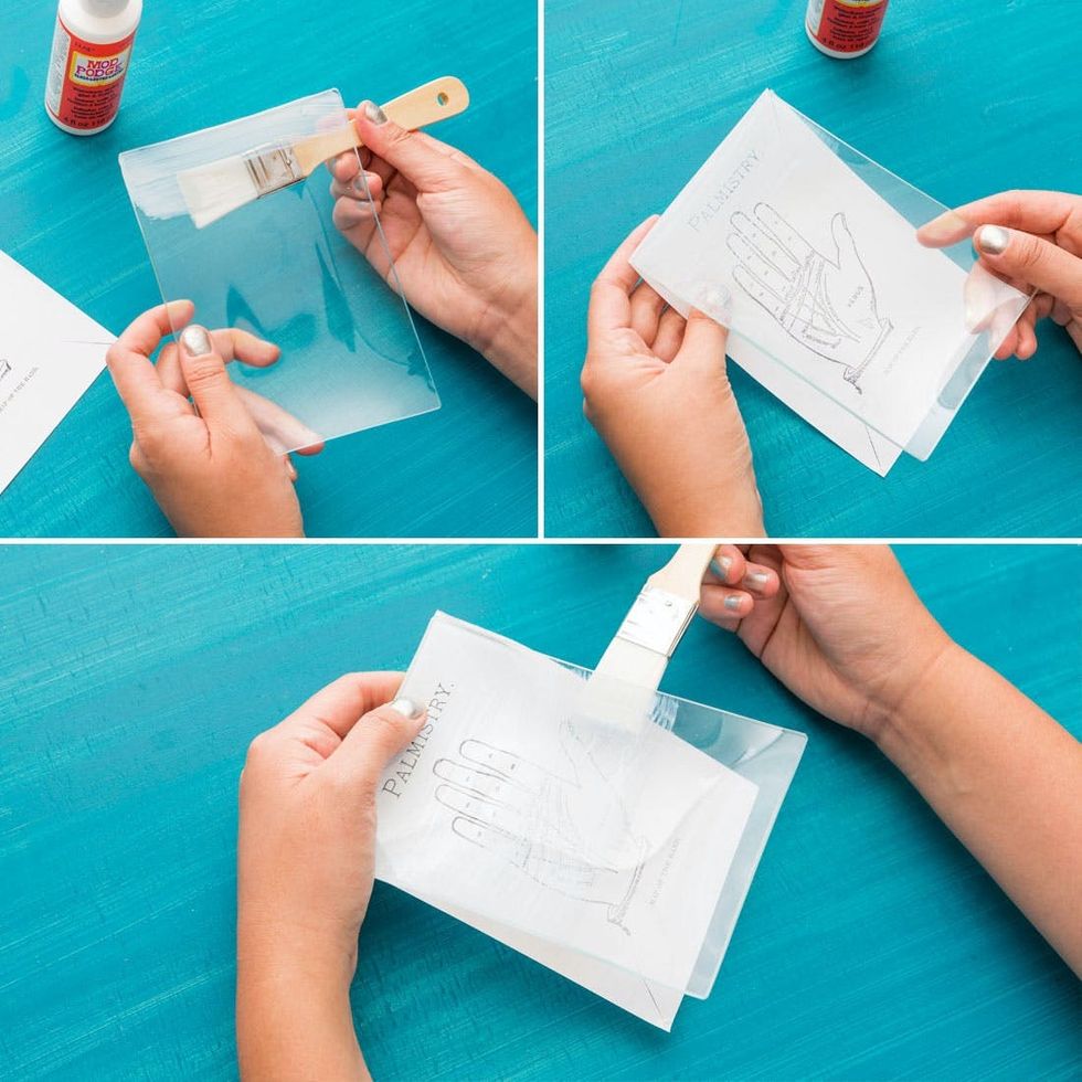 DIY Fornasetti Halloween Tray Steps