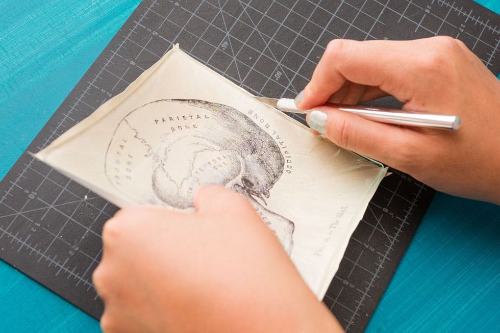 DIY Fornasetti Halloween Tray Steps