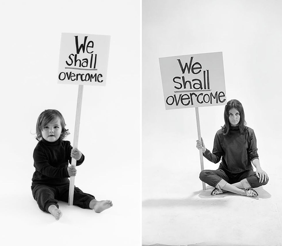 DIY Gloria Steinem Baby Halloween Costume