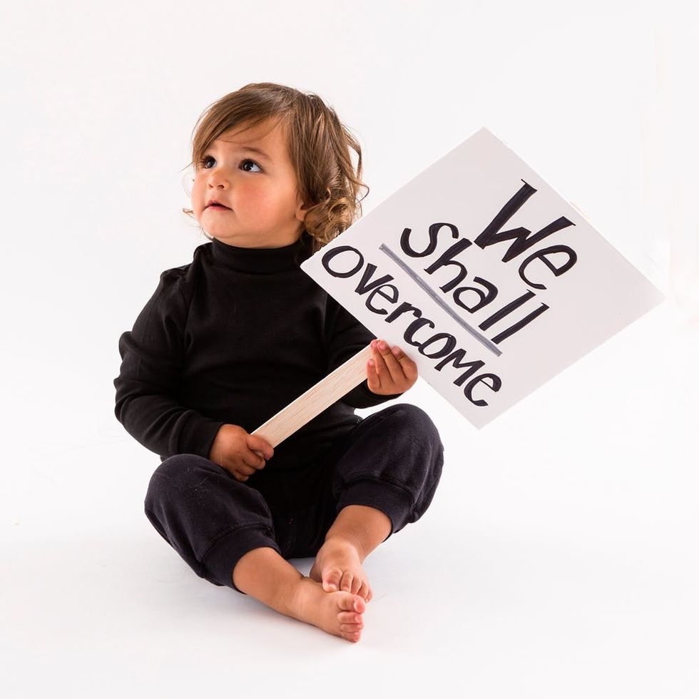 DIY Gloria Steinem Baby Halloween Costume