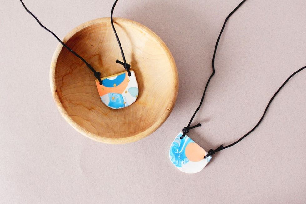 DIY Half Moon Necklace | Brit + Co