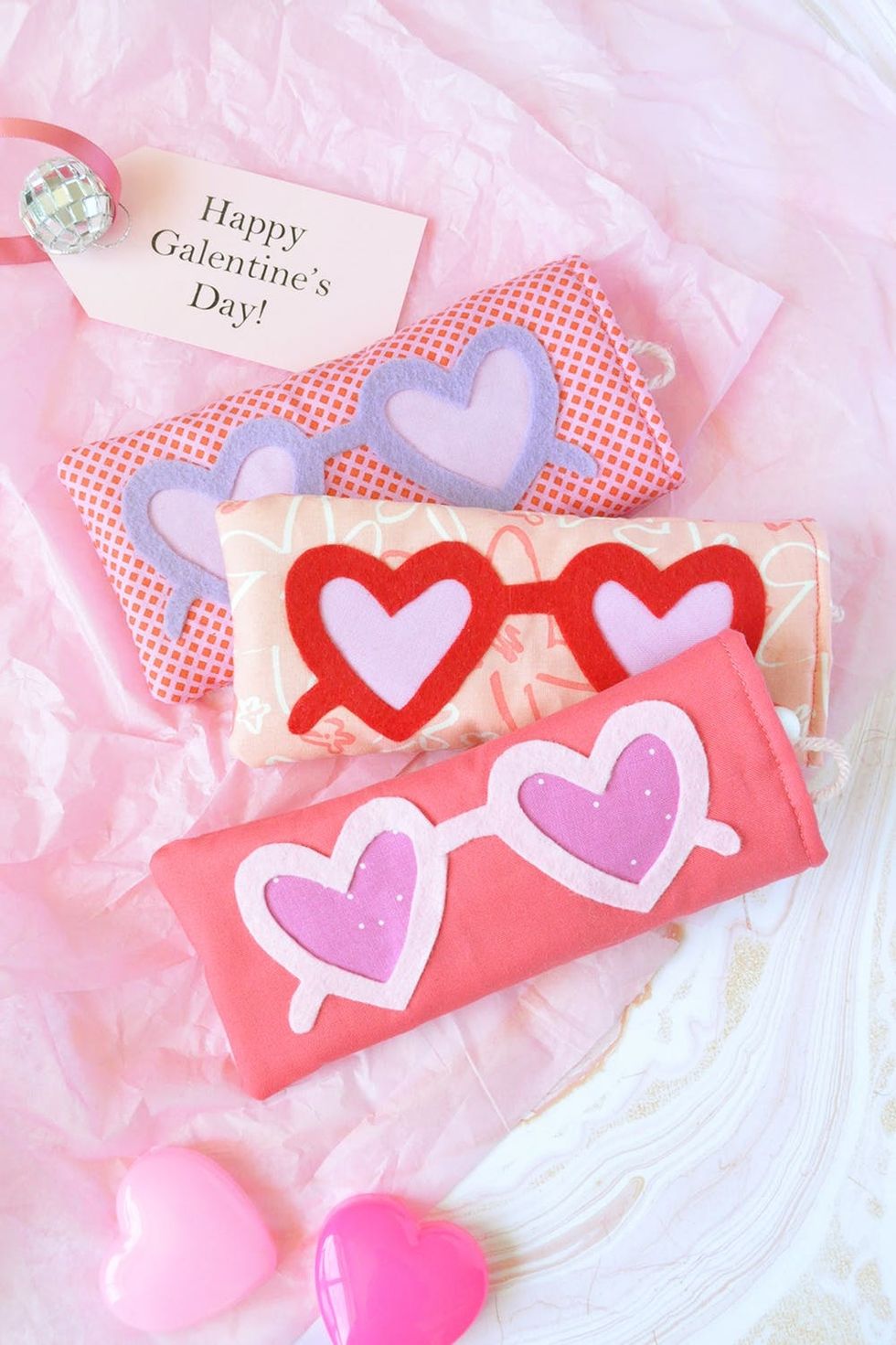 DIY Heart-Shaped Sunglasses Cases