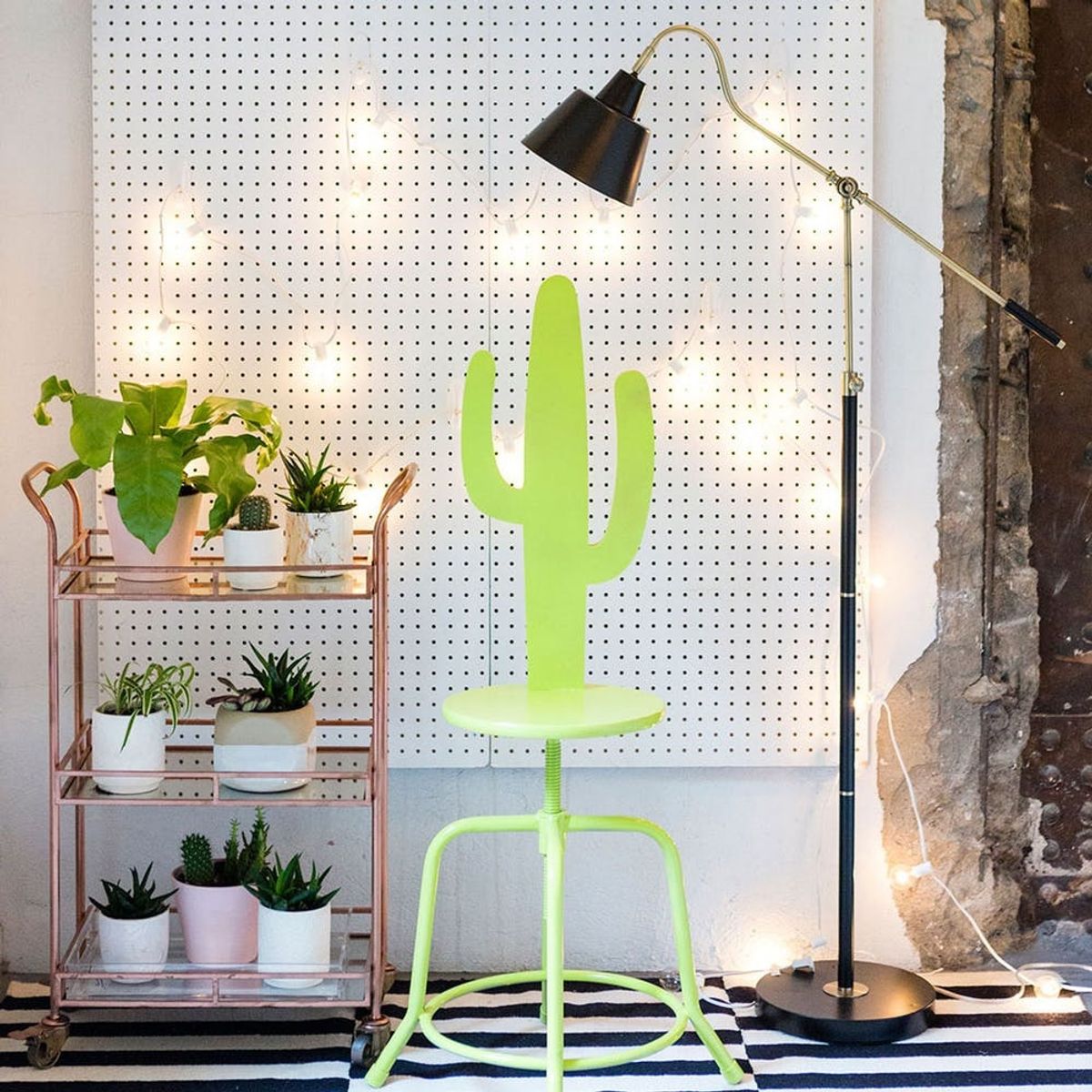 diy home decor cactus stool