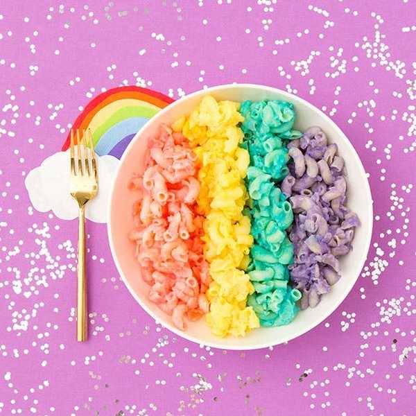 diy homemade rainbow mac and cheese recipe