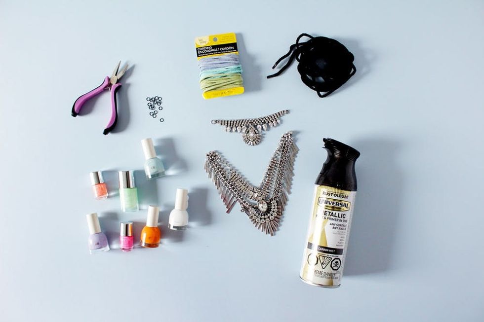 DIY Iris Apfel-inspired Statement Necklace